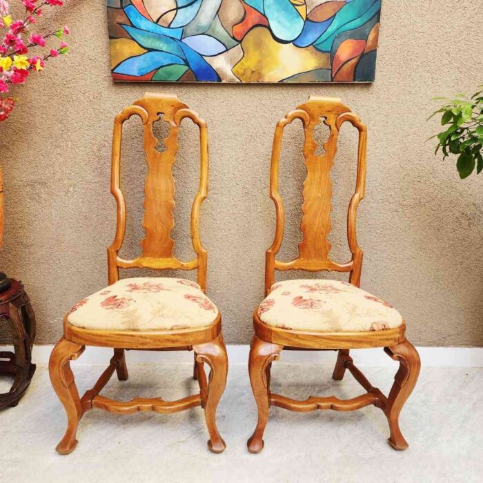 6 Sillas + 2 Sillones Estilo Ingles - Imagen 2
