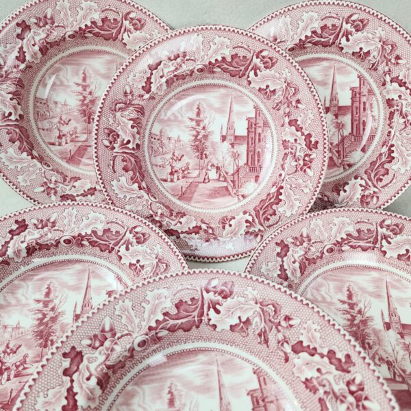 6 Platos Hondos Ingleses Johnson Bros