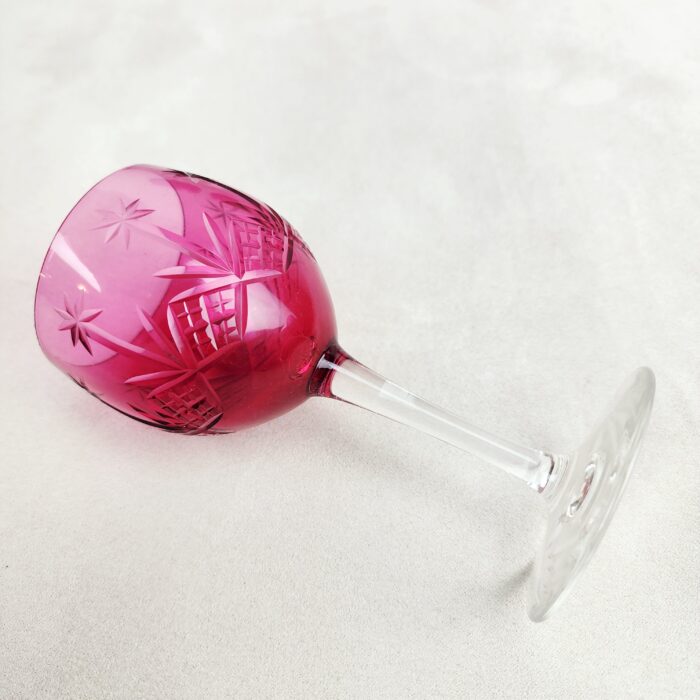 8 Copas Rosadas Talladas - Imagen 4