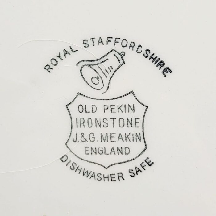 Juego de Platos Ingleses Royal Staffordshire “Old Pekin” – J&G Meakin - Imagen 6