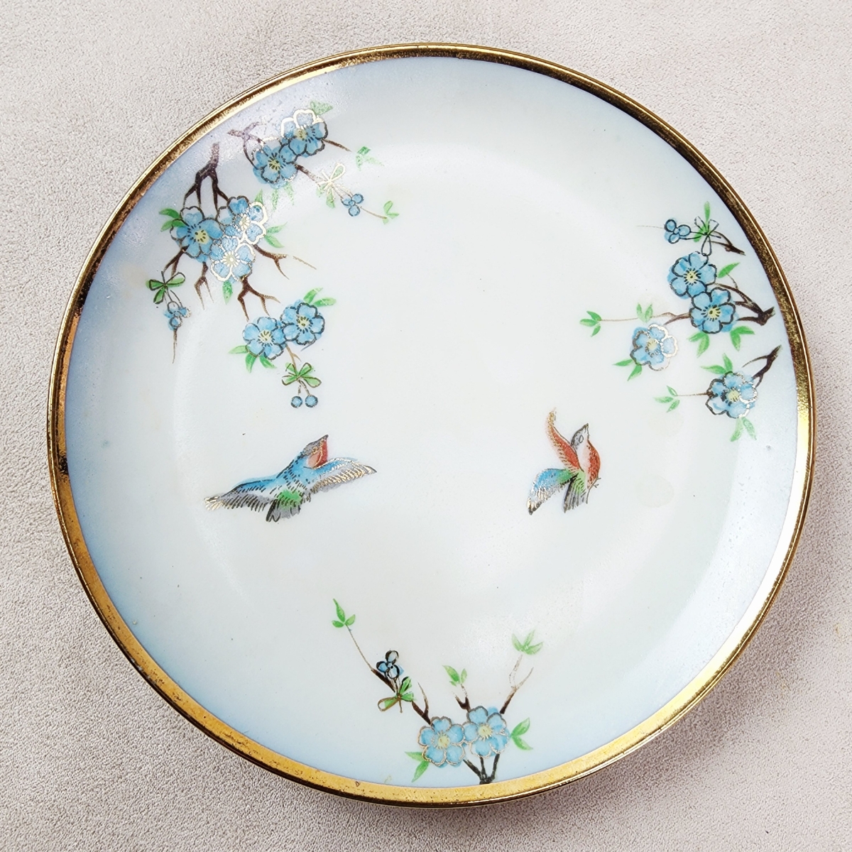 Juego De Te Porcelana Tsuji Pintado A Mano - Imagen 6