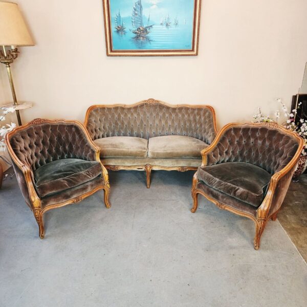 Juego de Living Estilo Frances Luis XV ( Tapizado a Elección) CONSULTAR