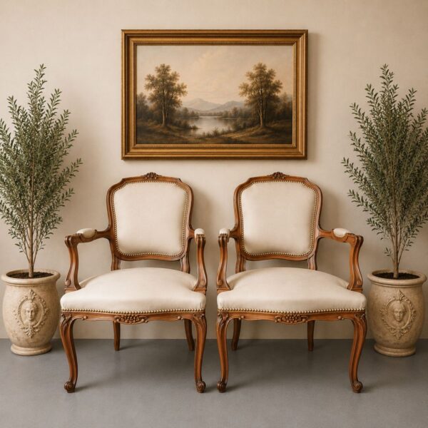 Par de Sillones Frances Estilo Luis XV