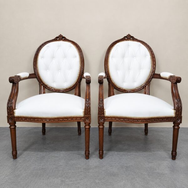 Par de Sillones Frances Estilo Luis XVI