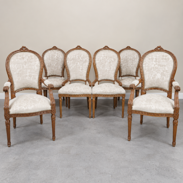4 Sillas y 2 Sillones Frances Estilo Luis XVI